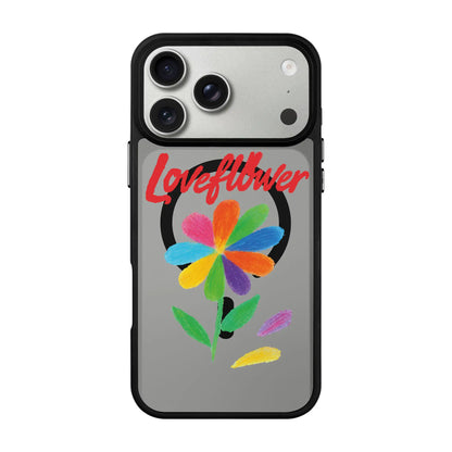LOVE FLOWER-Blur Kılıf MagSafe Özellikli - iPhone 17 Pro Max