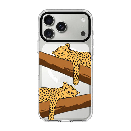 LEOPARD SIESTA-Clear Kılıf MagSafe Özellikli - iPhone 17 Pro Max