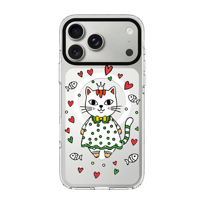 PRINCESS CAT-Clear Kılıf MagSafe Özellikli - iPhone 17 Pro Max