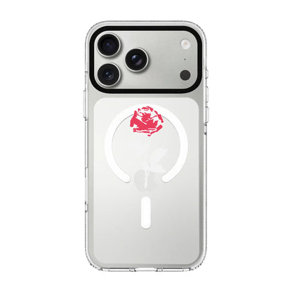 NATUREL ROSE-Clear Kılıf MagSafe Özellikli - iPhone 17 Pro Max