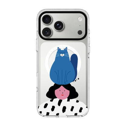 NAUGHTY CAT-Clear Kılıf MagSafe Özellikli - iPhone 17 Pro