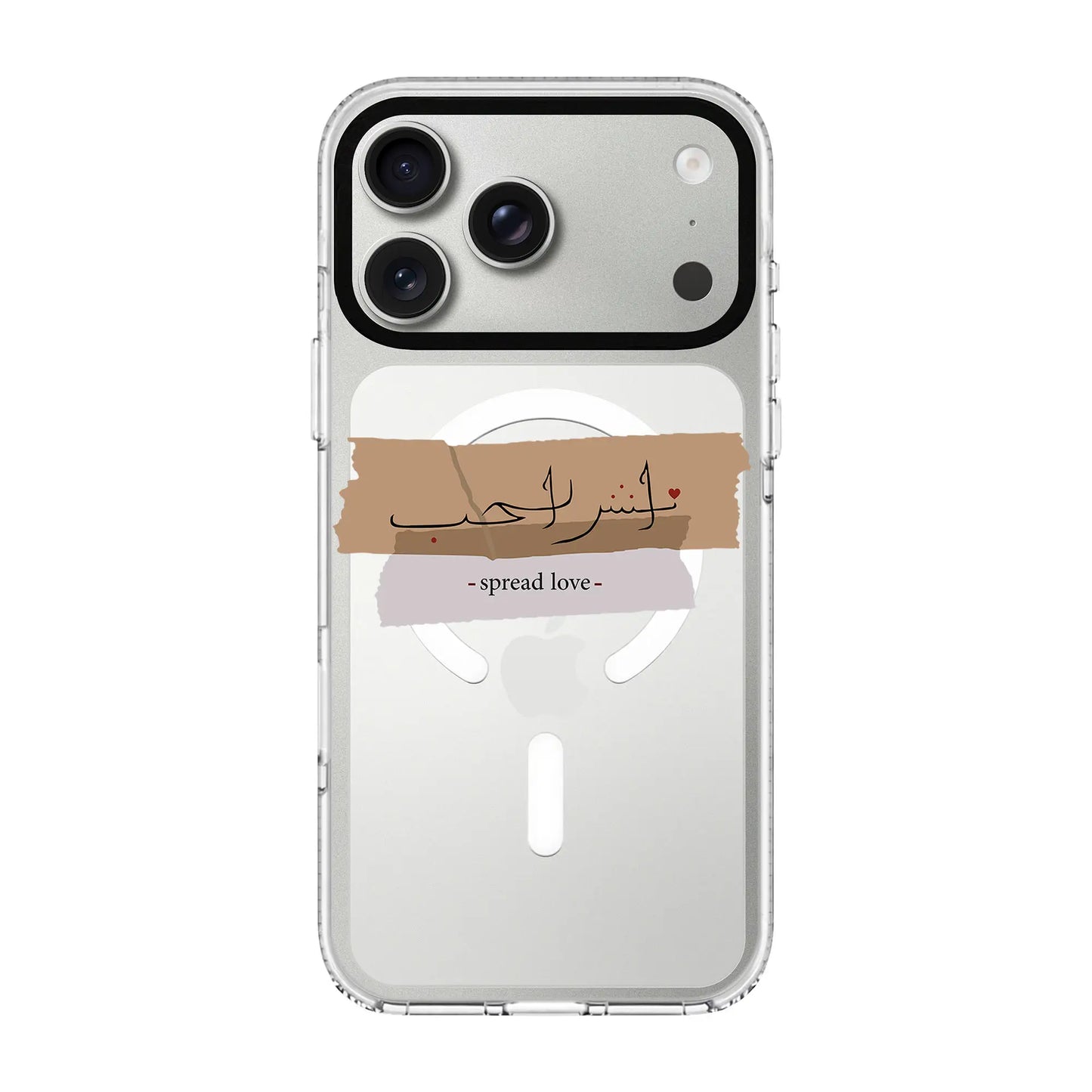 SPREAD LOVE-Clear Kılıf MagSafe Özellikli - iPhone 17 Pro Max