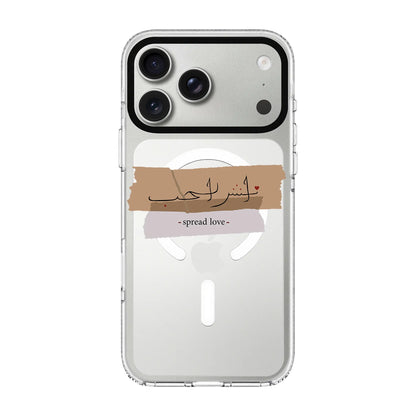 SPREAD LOVE-Clear Kılıf MagSafe Özellikli - iPhone 17 Pro Max