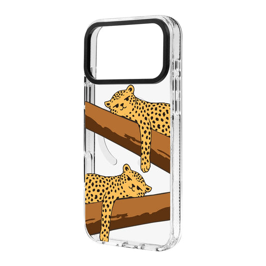 LEOPARD SIESTA-Clear Kılıf MagSafe Özellikli - iPhone 17 Pro Max
