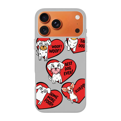 DOGS WITH HEARTS-iPhone 17 Signature Leather Kılıf MagSafe Özellikli