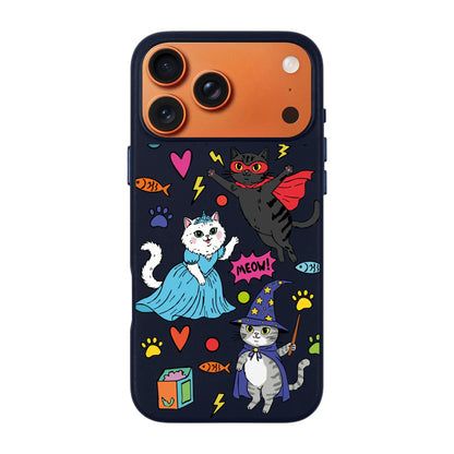 FANTASTIC CATS-iPhone 17 Signature Leather Kılıf MagSafe Özellikli