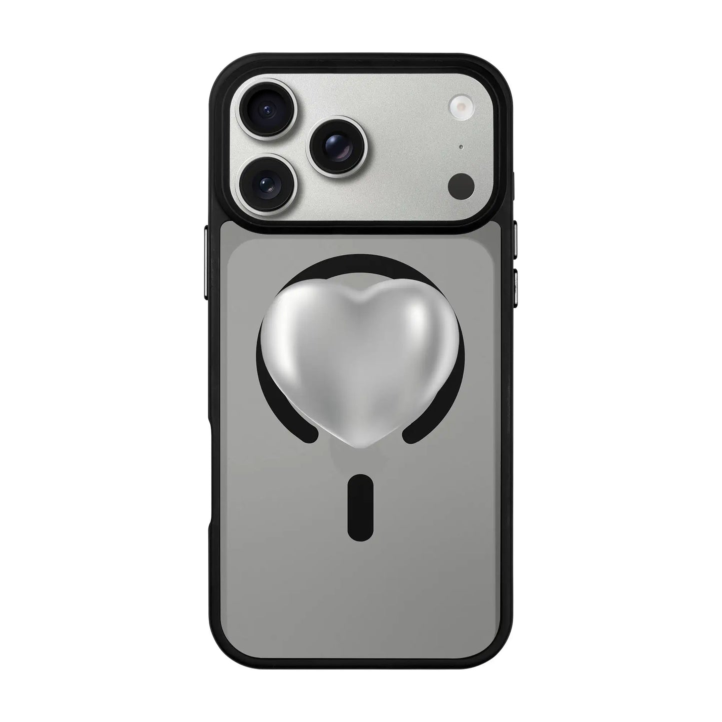 SILVER HEART-Blur Kılıf MagSafe Özellikli - iPhone 17 Pro