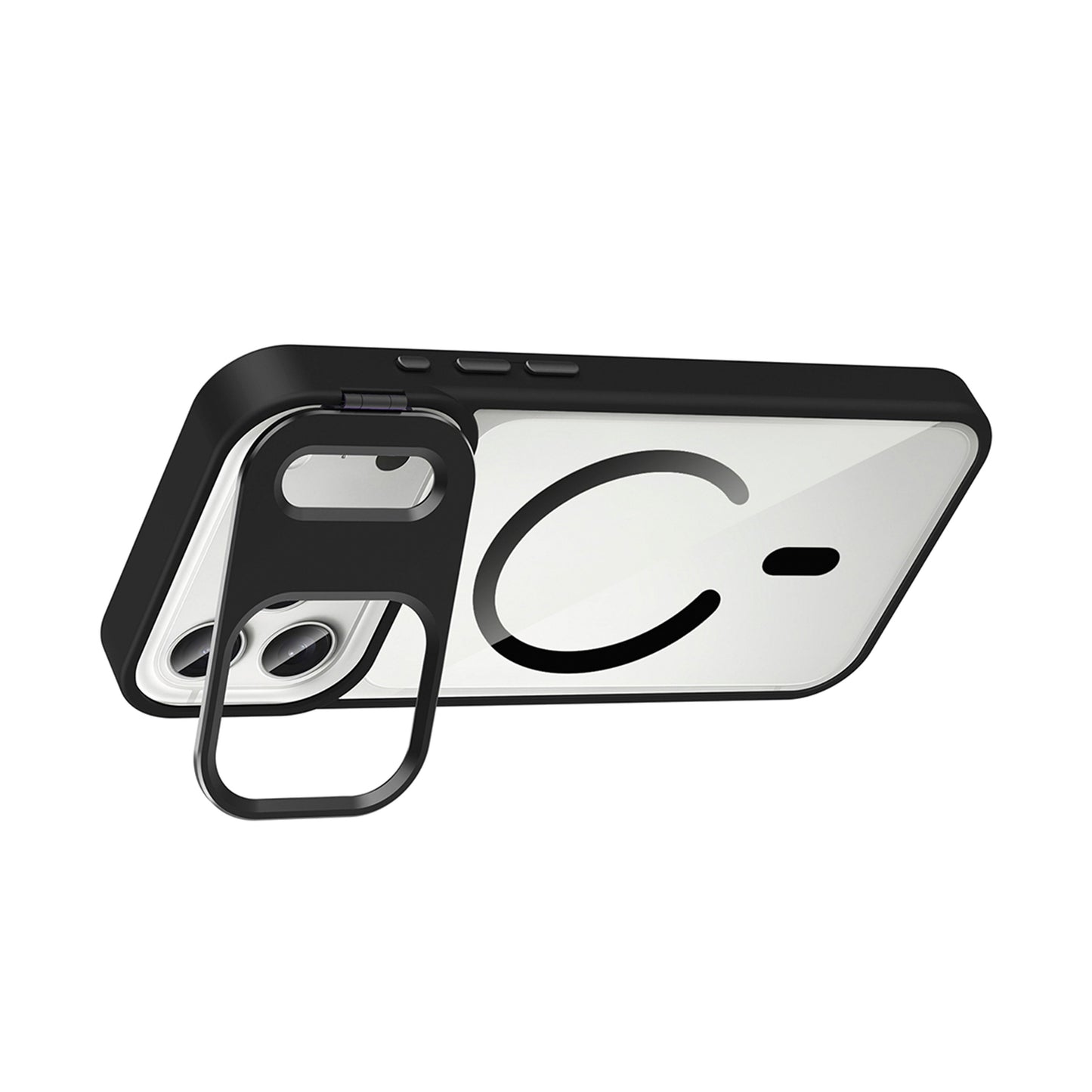 NEW-Lithe Standlı Kılıf MagSafe Özellikli Lens Koruyucu Hediyeli - iPhone 13