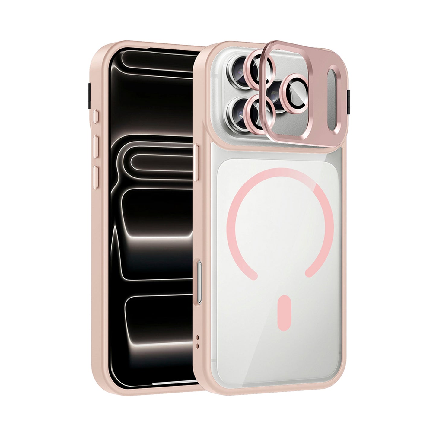 NEW-Lithe Standlı Kılıf MagSafe Özellikli Lens Koruyucu Hediyeli - iPhone 16e