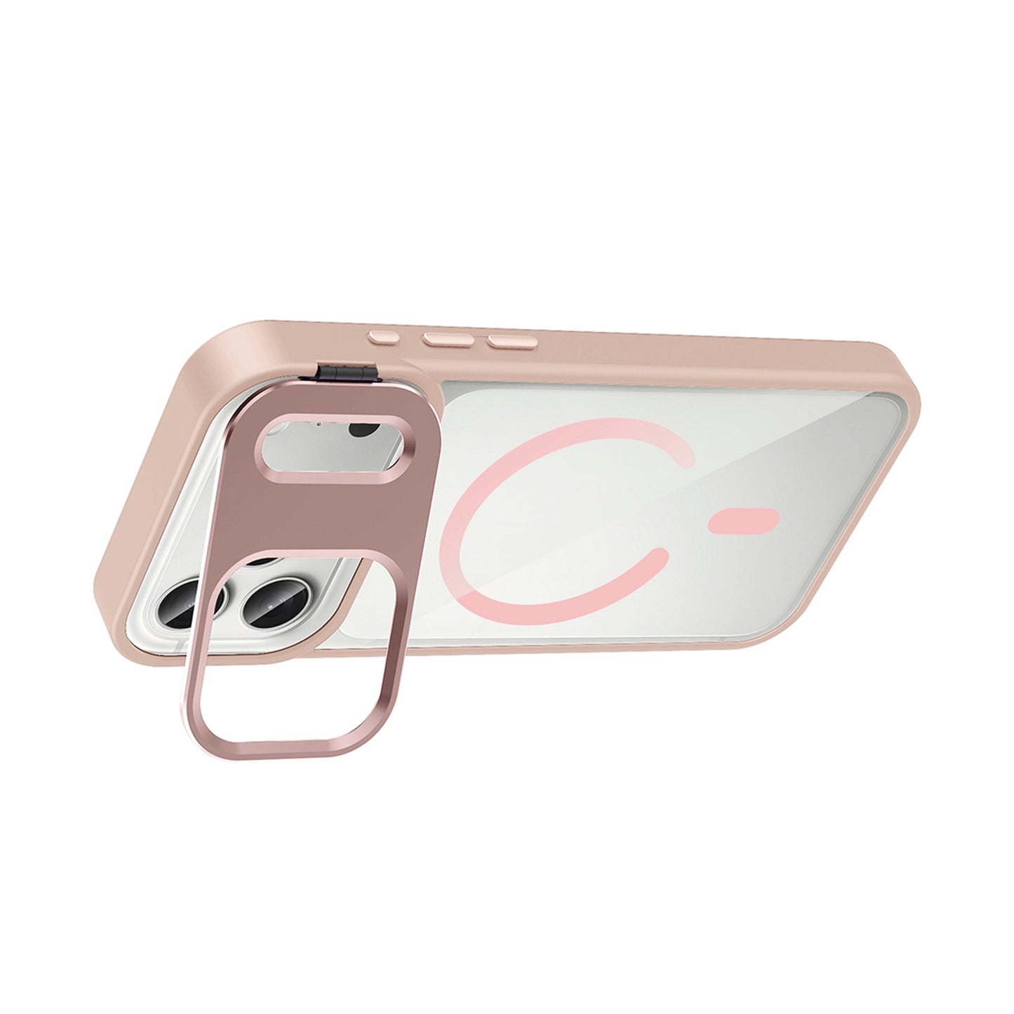 NEW-Lithe Standlı Kılıf MagSafe Özellikli Lens Koruyucu Hediyeli - iPhone 17 Pro