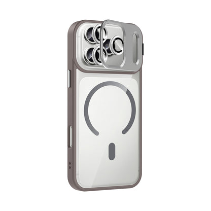 NEW-Lithe Standlı Kılıf MagSafe Özellikli Lens Koruyucu Hediyeli - iPhone 15 Pro Max