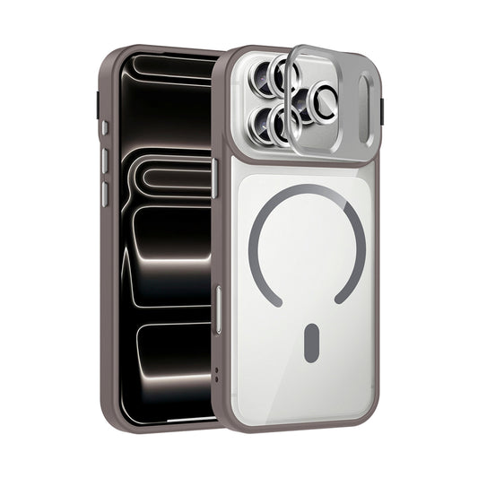 NEW-Lithe Standlı Kılıf MagSafe Özellikli Lens Koruyucu Hediyeli - iPhone 15 Pro Max