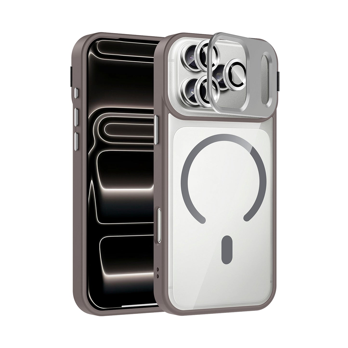 NEW-Lithe Standlı Kılıf MagSafe Özellikli Lens Koruyucu Hediyeli - iPhone 16e