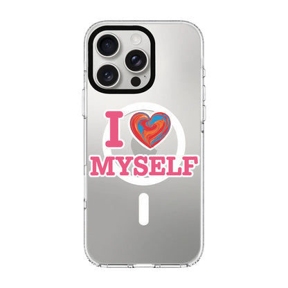I LOVE MYSELF-Clear Kılıf MagSafe Özellikli - iPhone 12 Pro Max