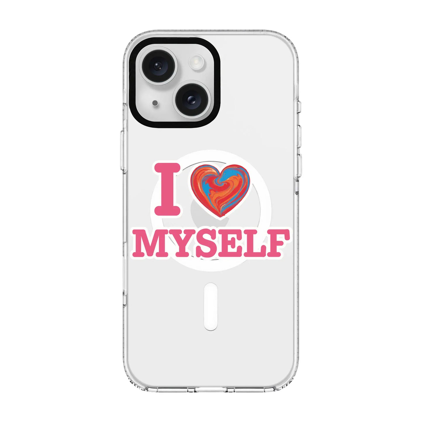 I LOVE MYSELF-Clear Kılıf MagSafe Özellikli - iPhone 11