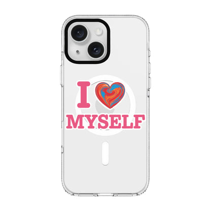 I LOVE MYSELF-Clear Kılıf MagSafe Özellikli - iPhone 11
