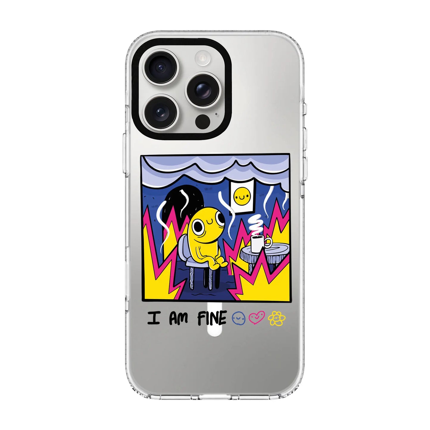 I AM FINE-Clear Kılıf MagSafe Özellikli - iPhone 12 Pro