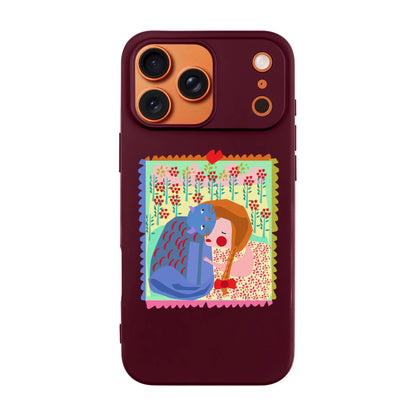 KEDİ POSTA PULU-Ultra Silikon Kılıf-iPhone XS