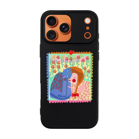 KEDİ POSTA PULU-Ultra Silikon Kılıf-iPhone 13 Mini