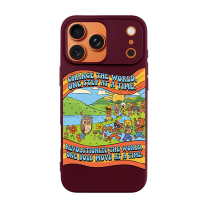 CHANGE THE WORLD-Ultra Silikon Kılıf-iPhone XS