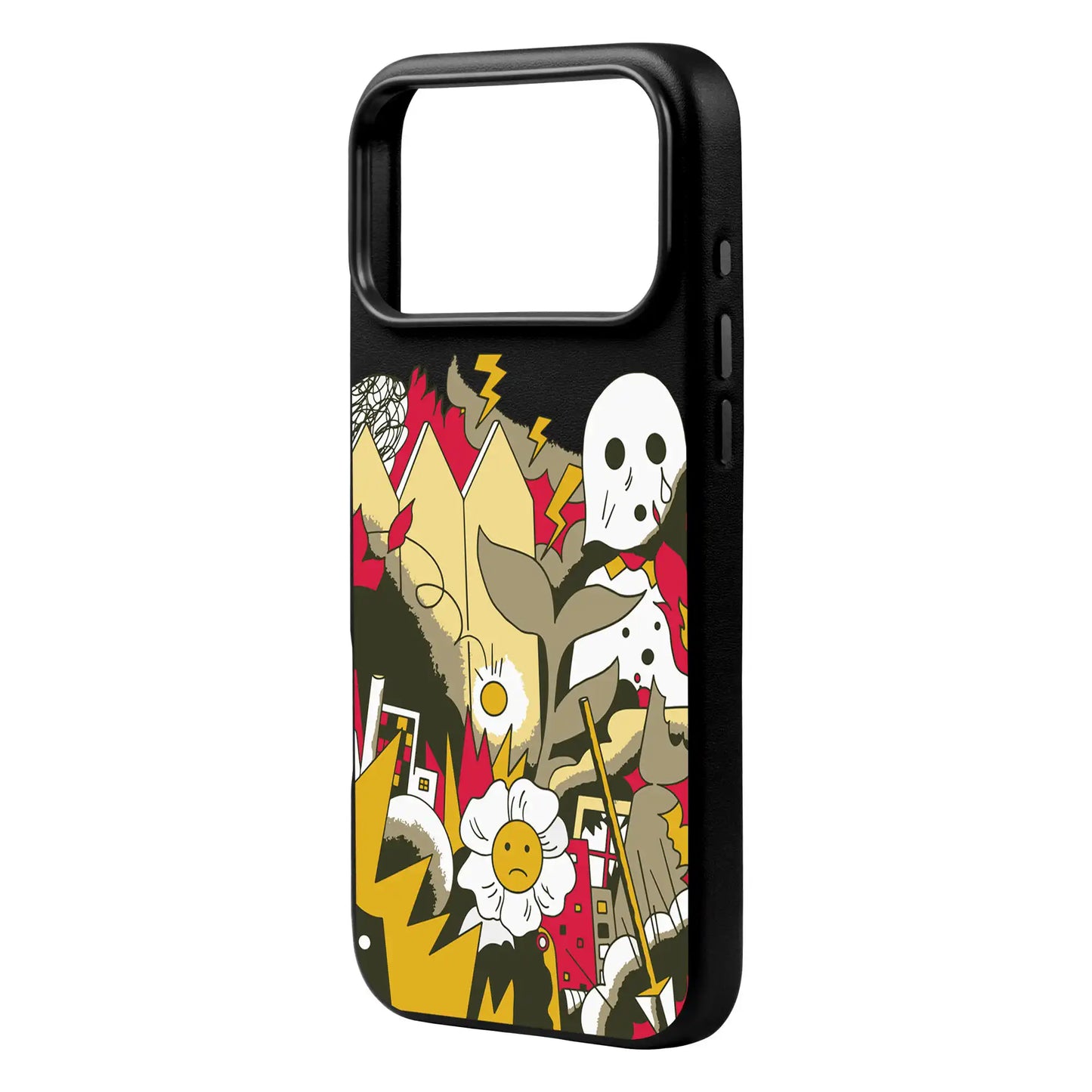 EVERYTHING IS BURNING-iPhone 17 Pro Max Signature Leather Kılıf MagSafe Özellikli