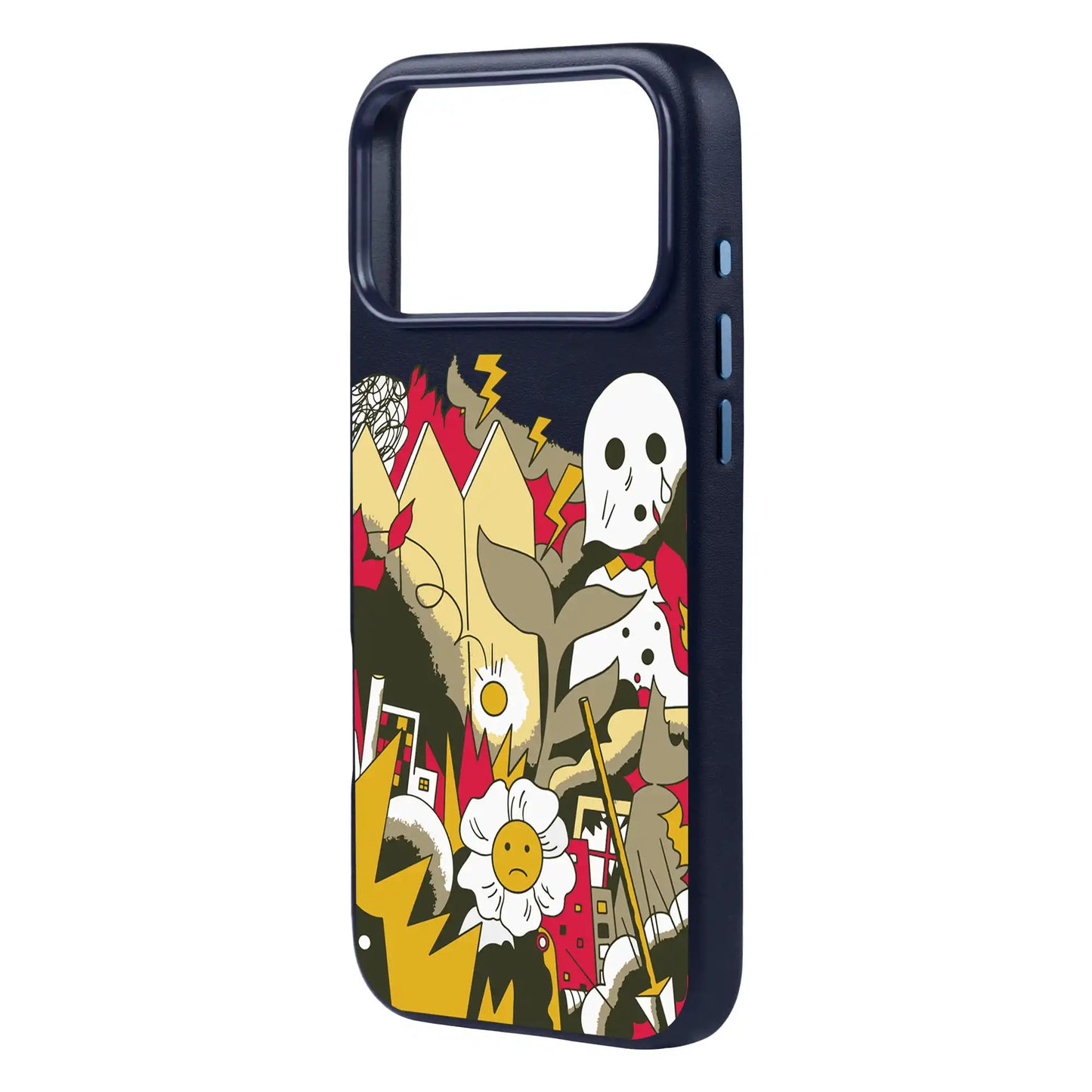 EVERYTHING IS BURNING-iPhone 17 Pro Max Signature Leather Kılıf MagSafe Özellikli