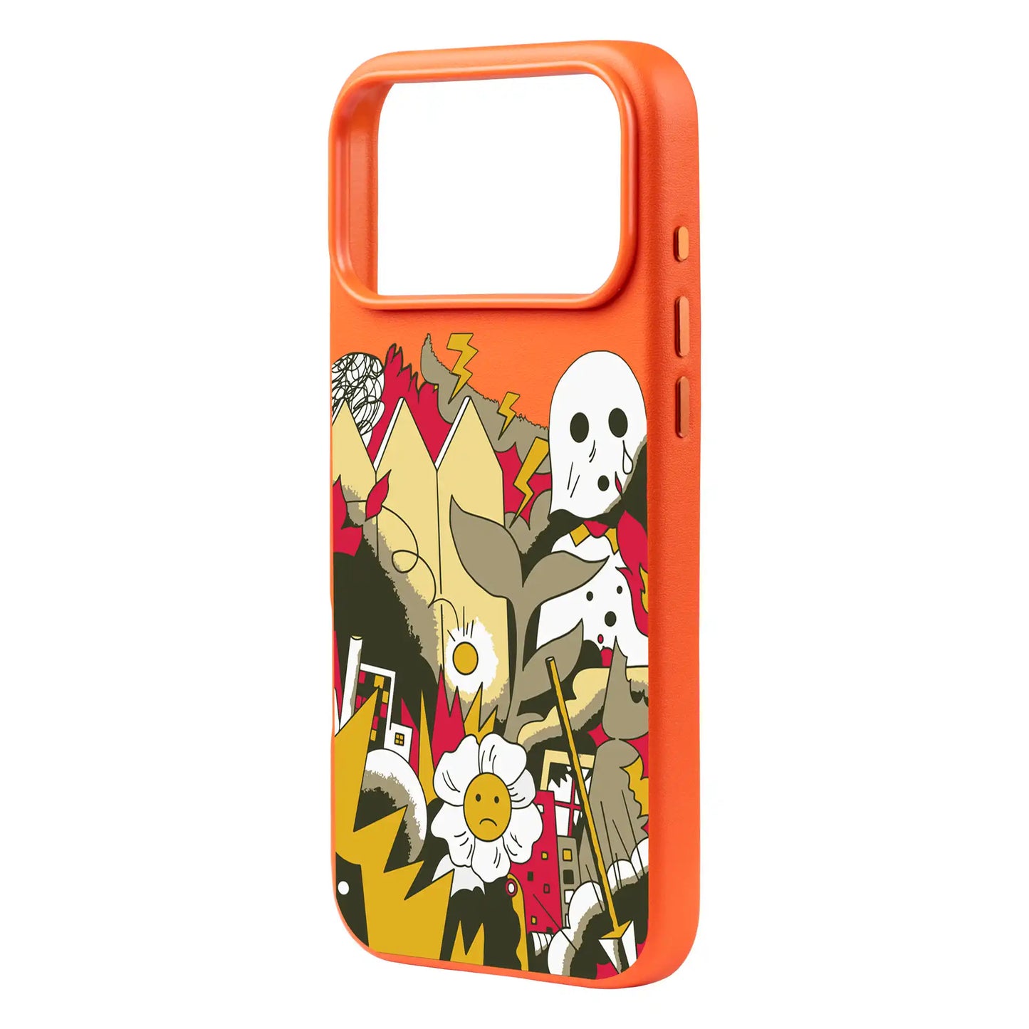 EVERYTHING IS BURNING-Signature Leather Kılıf MagSafe Özellikli - iPhone 17