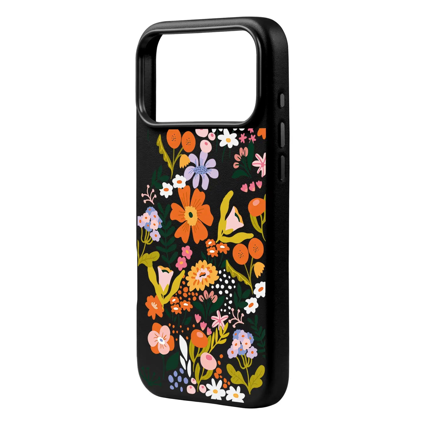 FLOWER-iPhone 17 Pro Max Signature Leather Kılıf MagSafe Özellikli