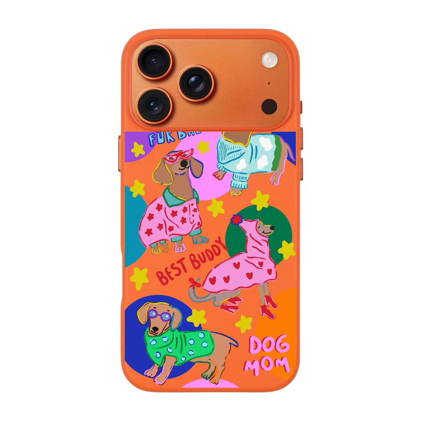 DOG MOM-Signature Leather Kılıf MagSafe Özellikli - iPhone 17 Pro