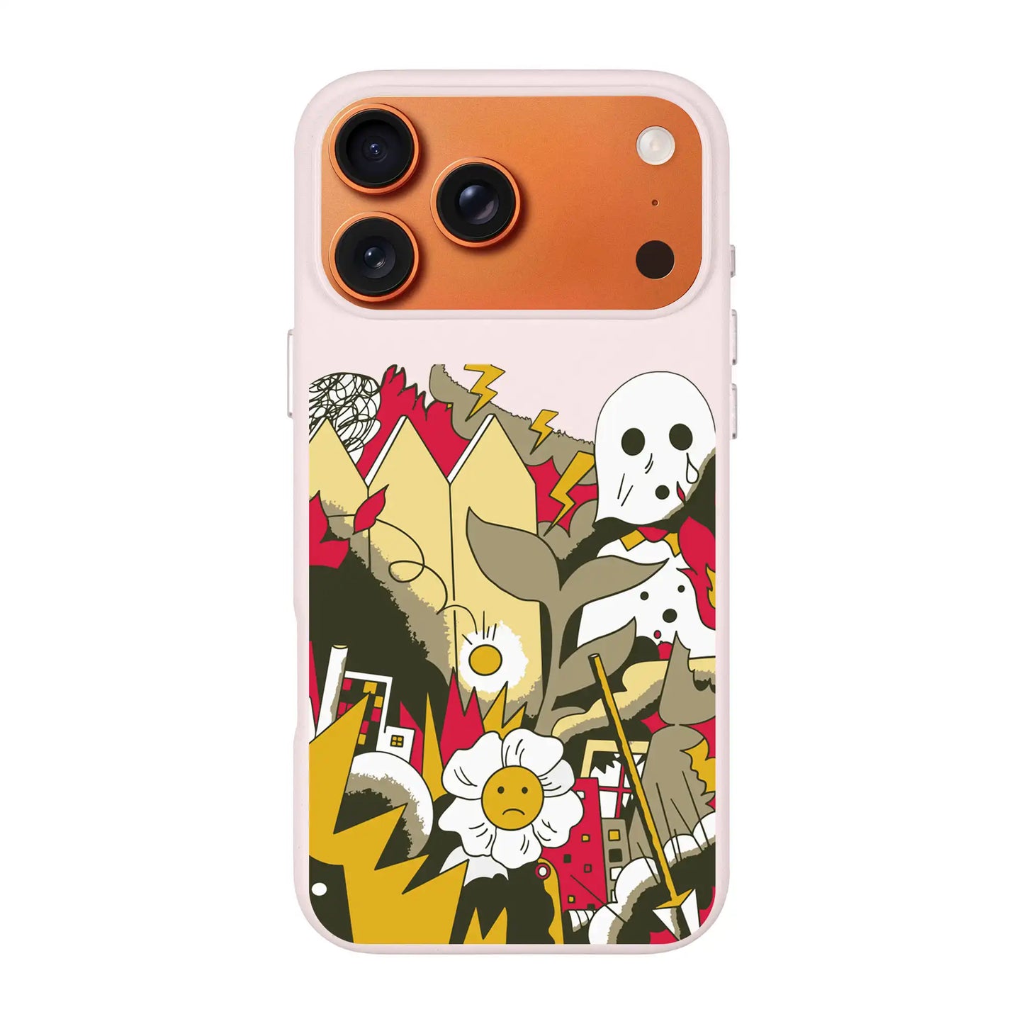 EVERYTHING IS BURNING-Signature Leather Kılıf MagSafe Özellikli - iPhone 17 Pro