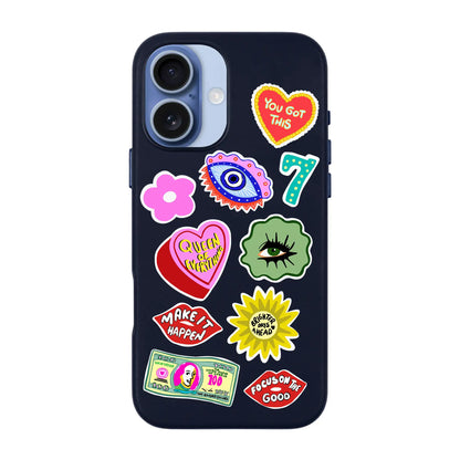 HM STICKERS-Signature Leather Kılıf MagSafe Özellikli - iPhone 17