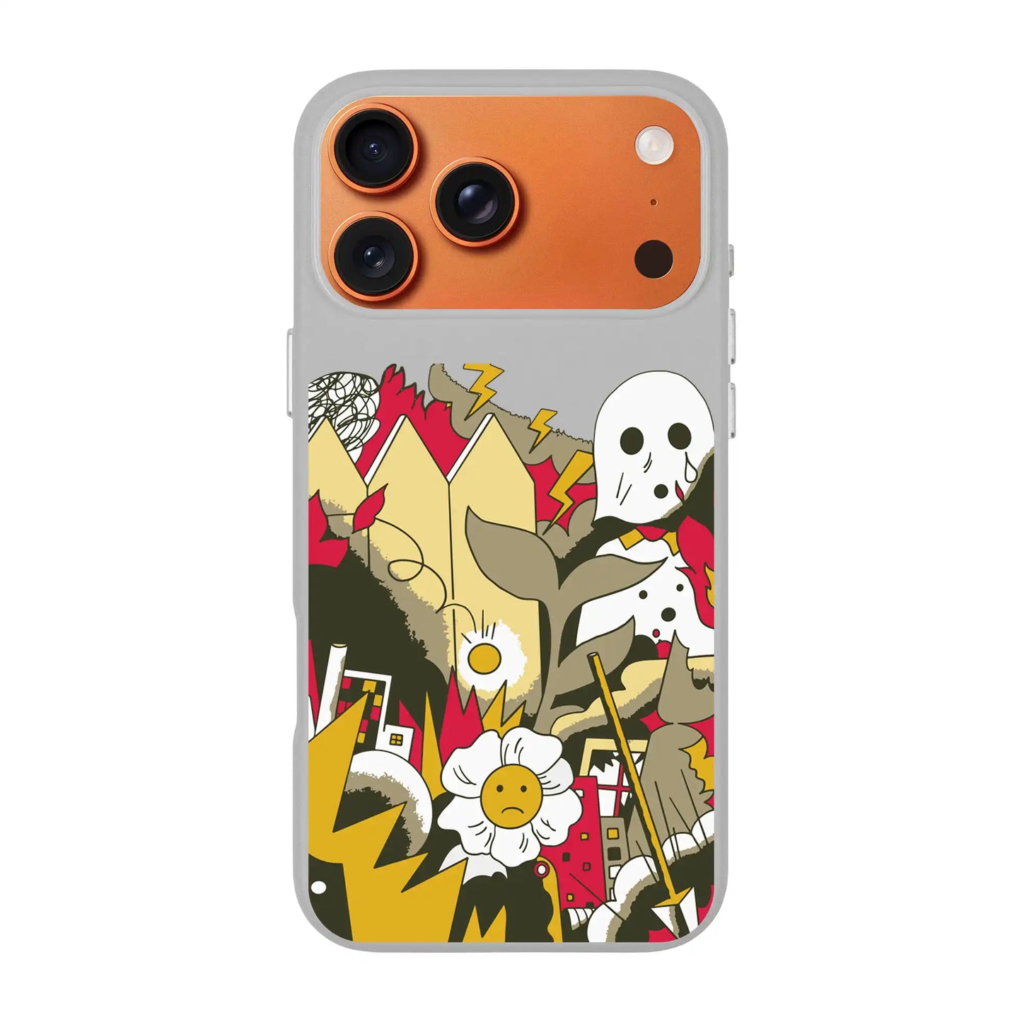 EVERYTHING IS BURNING-iPhone 17 Pro Max Signature Leather Kılıf MagSafe Özellikli