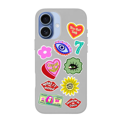 HM STICKERS-Signature Leather Kılıf MagSafe Özellikli - iPhone 17