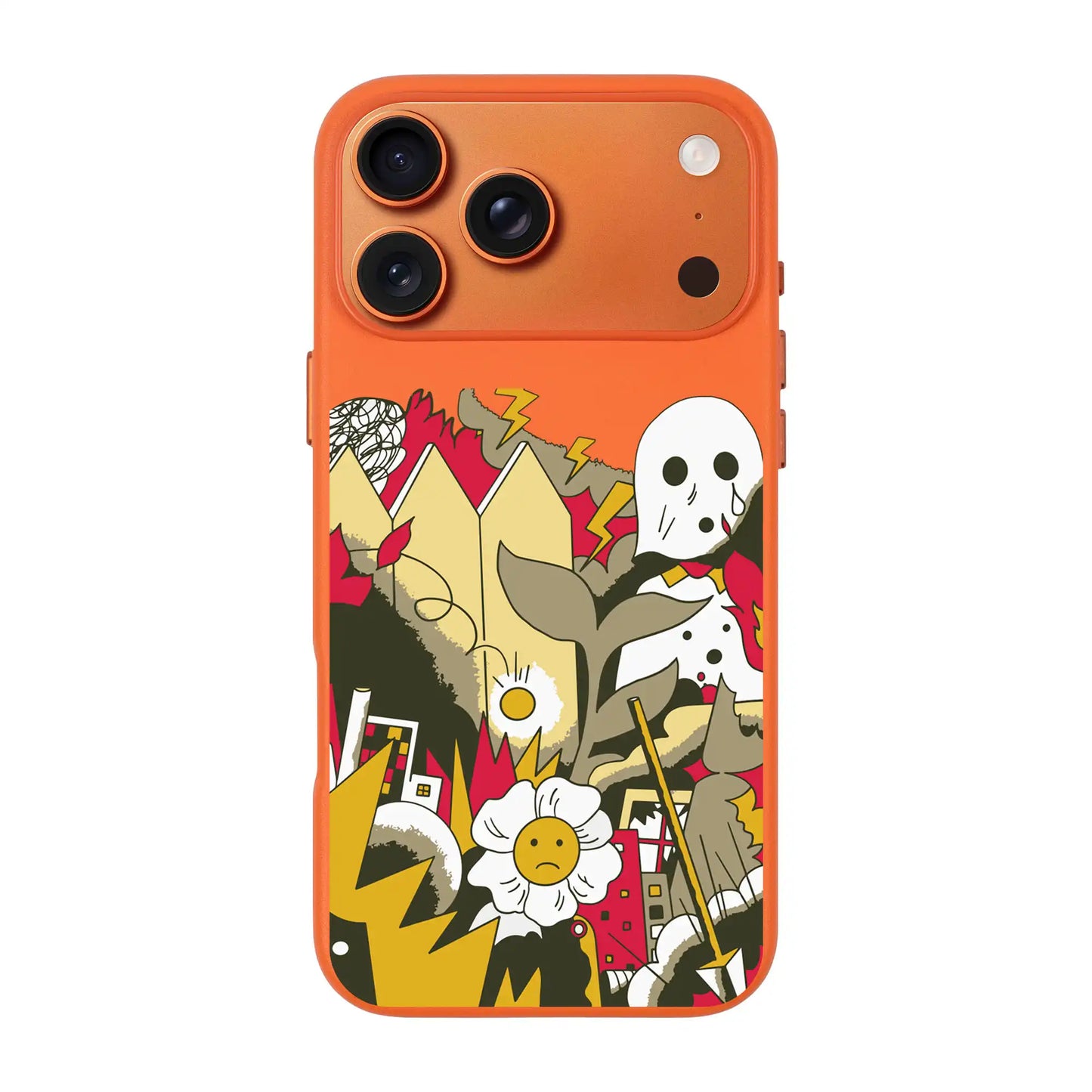 EVERYTHING IS BURNING-Signature Leather Kılıf MagSafe Özellikli - iPhone 17 Pro