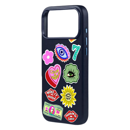 HM STICKERS-Signature Leather Kılıf MagSafe Özellikli - iPhone 17 Pro