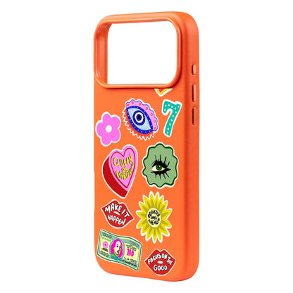 HM STICKERS-iPhone 17 Pro Max Signature Leather Kılıf MagSafe Özellikli