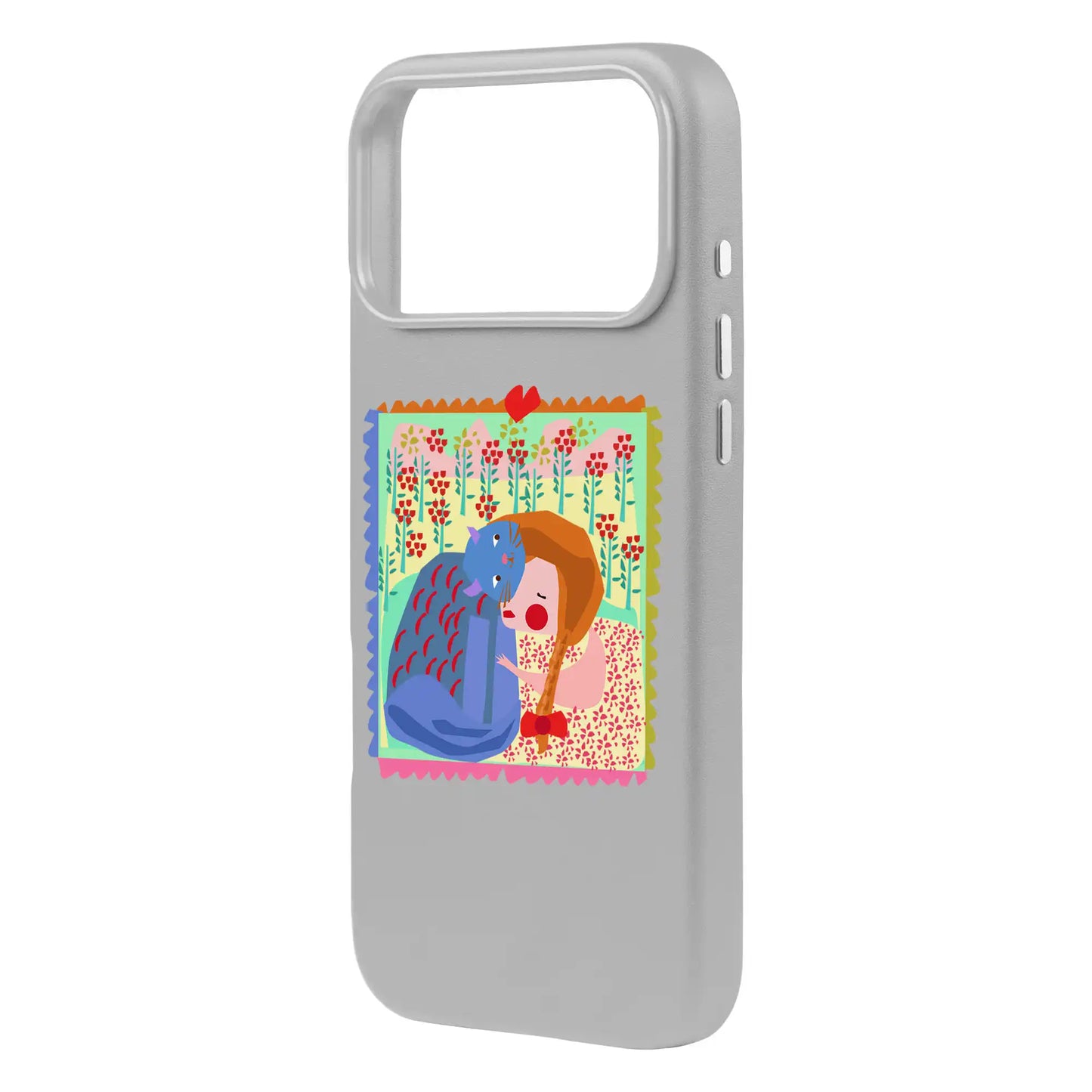 KEDİ POSTA PULU-iPhone 17 Pro Max Signature Leather Kılıf MagSafe Özellikli