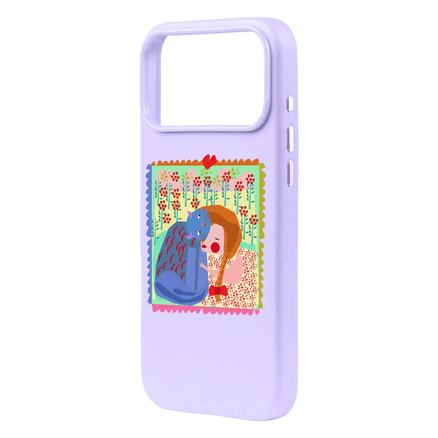 KEDİ POSTA PULU-iPhone 17 Pro Max Signature Leather Kılıf MagSafe Özellikli