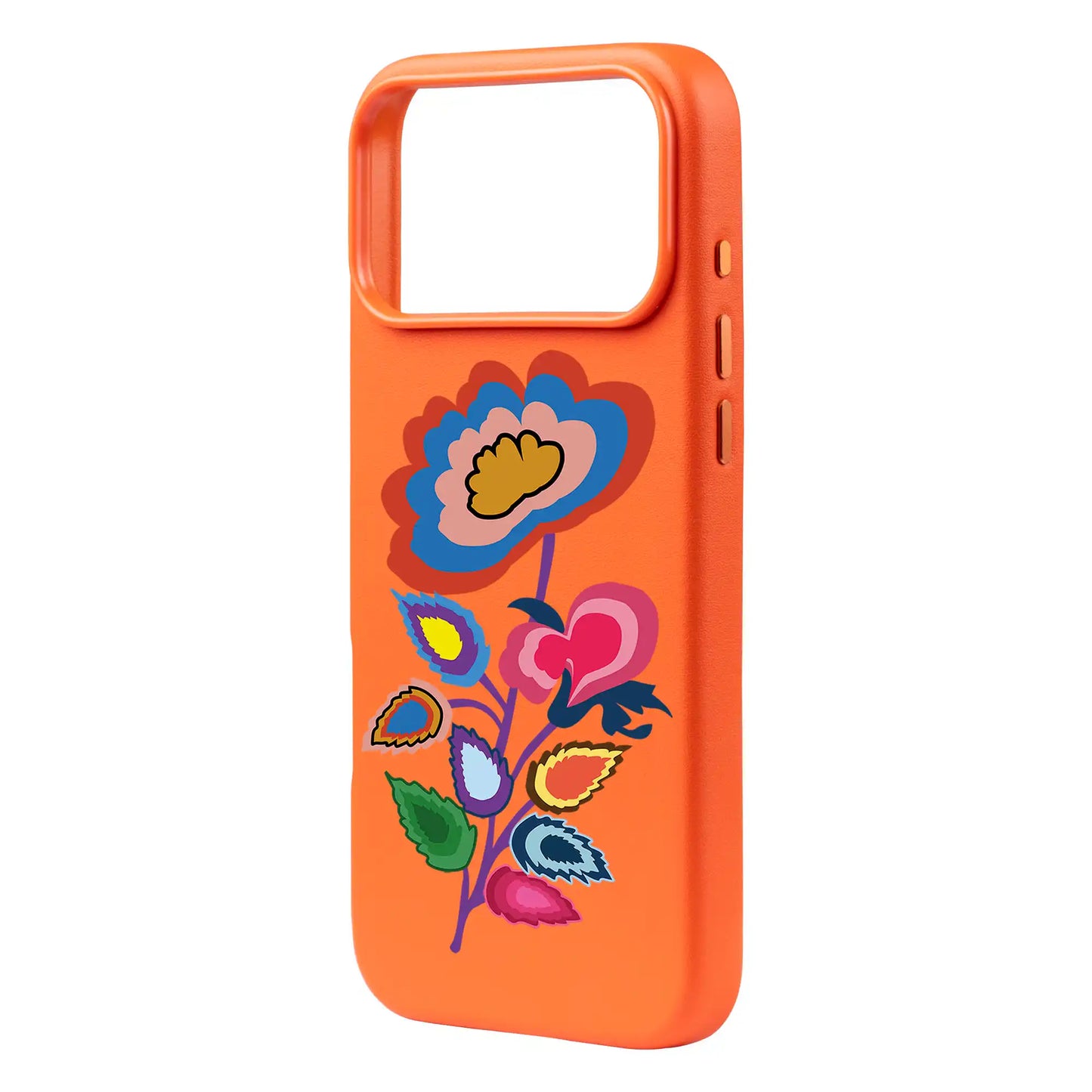 KNITTED FLOWER-iPhone 17 Pro Max Signature Leather Kılıf MagSafe Özellikli