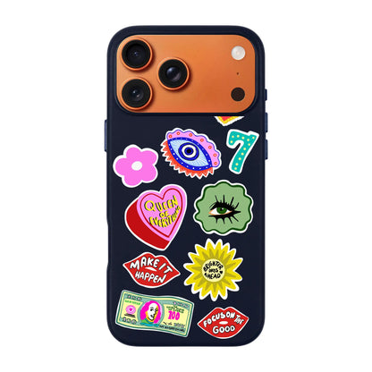 HM STICKERS-Signature Leather Kılıf MagSafe Özellikli - iPhone 17 Pro