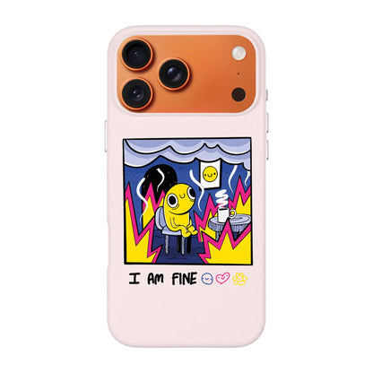 I AM FINE-Signature Leather Kılıf MagSafe Özellikli - iPhone 17 Pro