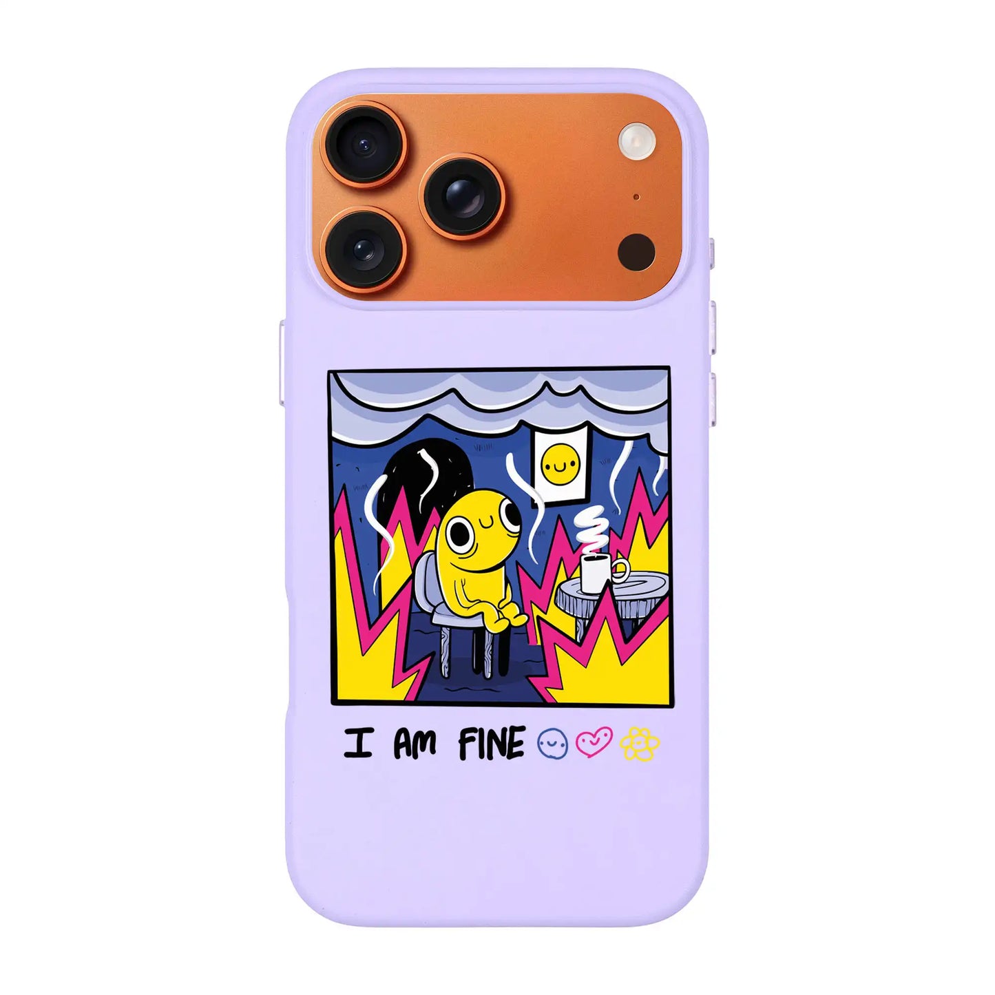 I AM FINE-Signature Leather Kılıf MagSafe Özellikli - iPhone 17 Pro