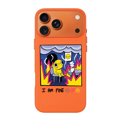 I AM FINE-Signature Leather Kılıf MagSafe Özellikli - iPhone 17 Pro