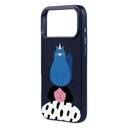 NAUGHTY CAT-iPhone 17 Pro Max Signature Leather Kılıf MagSafe Özellikli