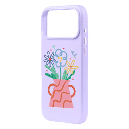 PINK VASE-iPhone 17 Pro Max Signature Leather Kılıf MagSafe Özellikli