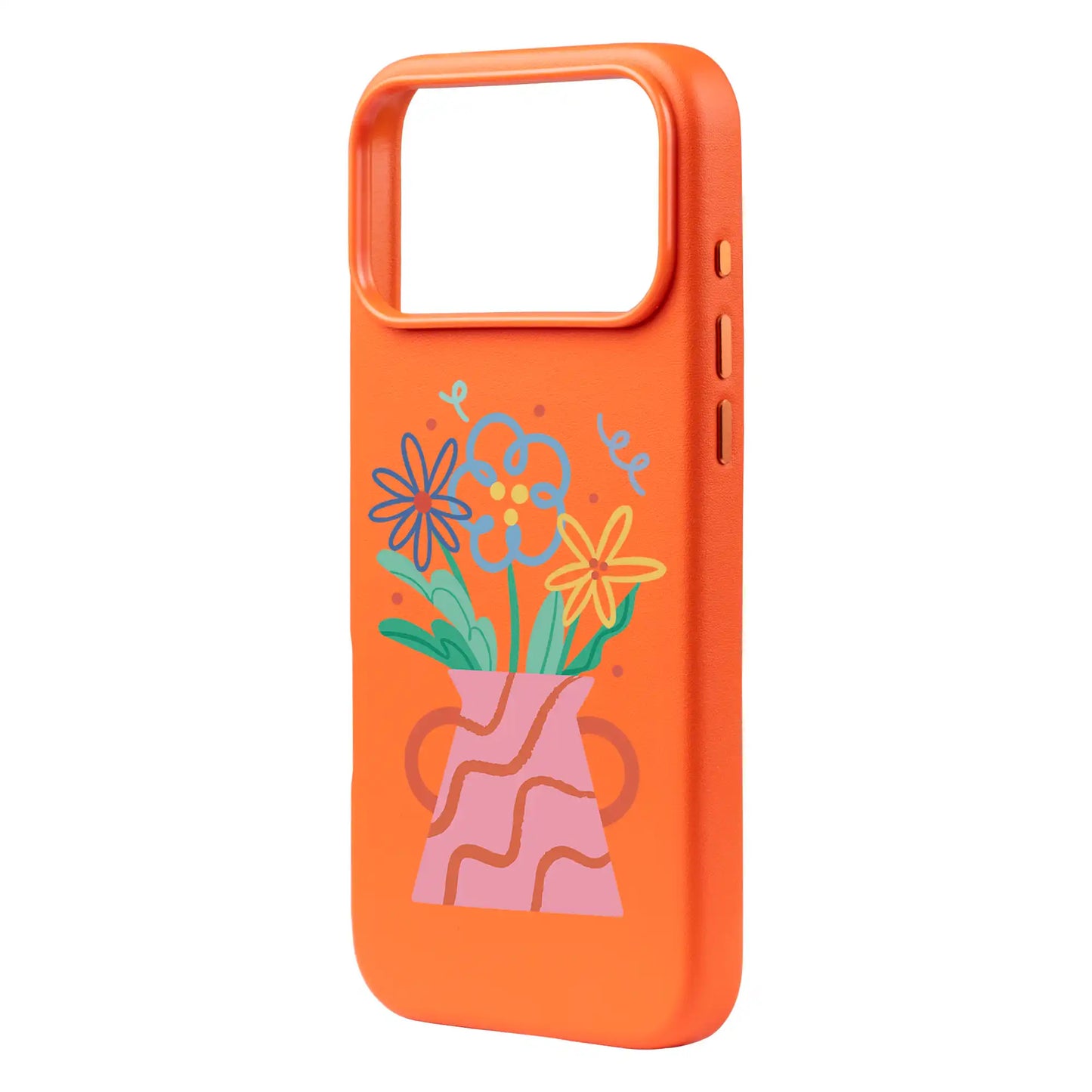 PINK VASE-iPhone 17 Pro Max Signature Leather Kılıf MagSafe Özellikli