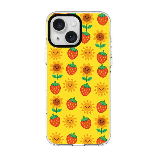 HAPPY BERRY BLOOM-Clear Kılıf MagSafe Özellikli - iPhone 14 Plus