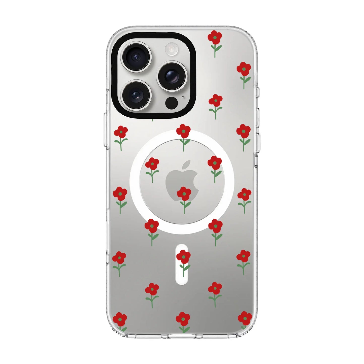 FLOWER POWER-Clear Kılıf MagSafe Özellikli - iPhone 14 Pro Max