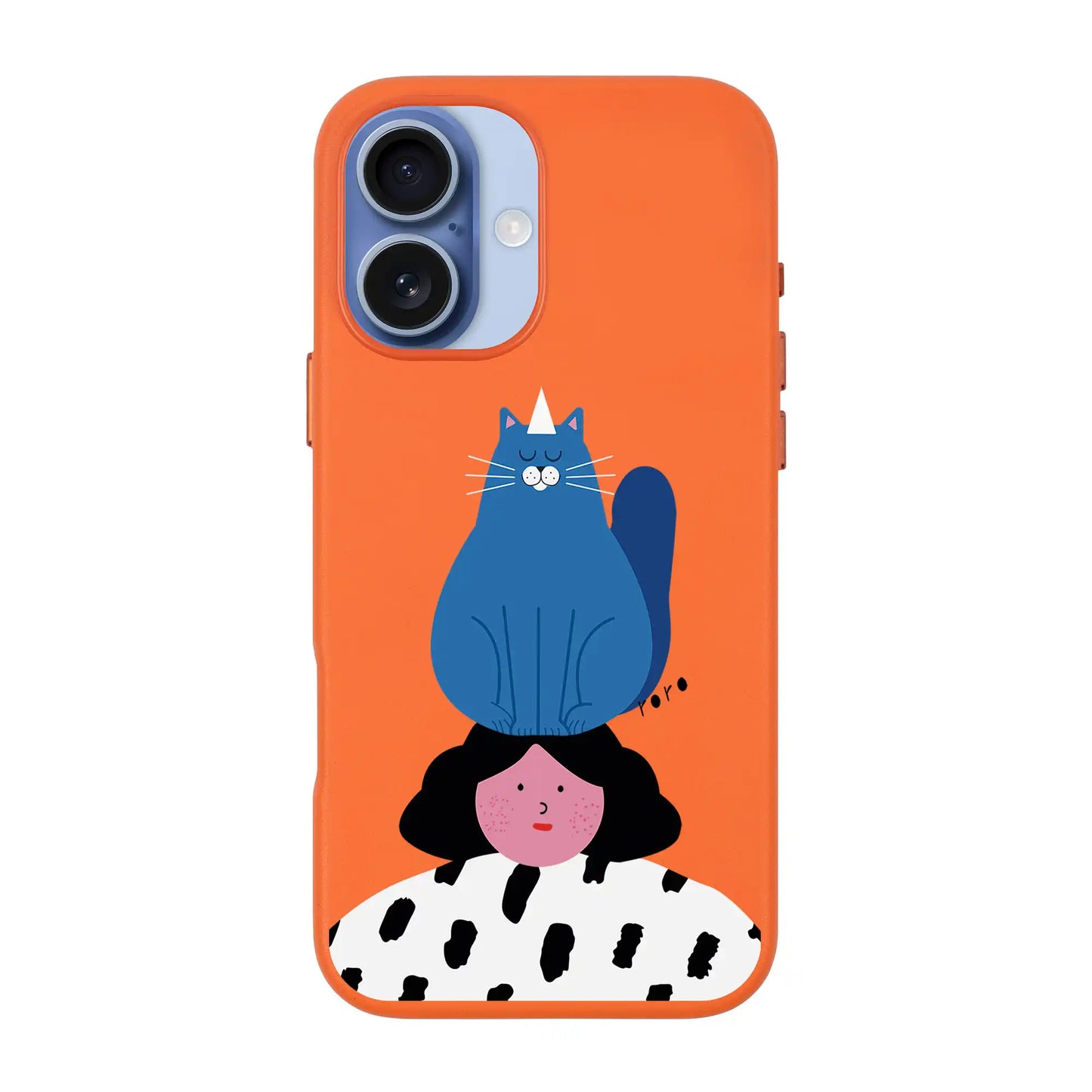 NAUGHTY CAT-Signature Leather Kılıf MagSafe Özellikli - iPhone 17