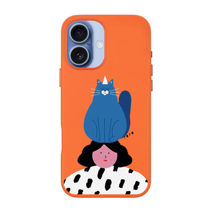 NAUGHTY CAT-Signature Leather Kılıf MagSafe Özellikli - iPhone 17